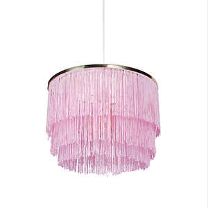 Gold fashionable fringe pendant light