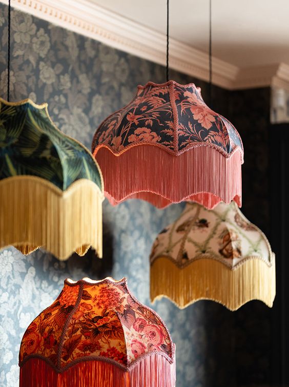 Fringed Lampshades